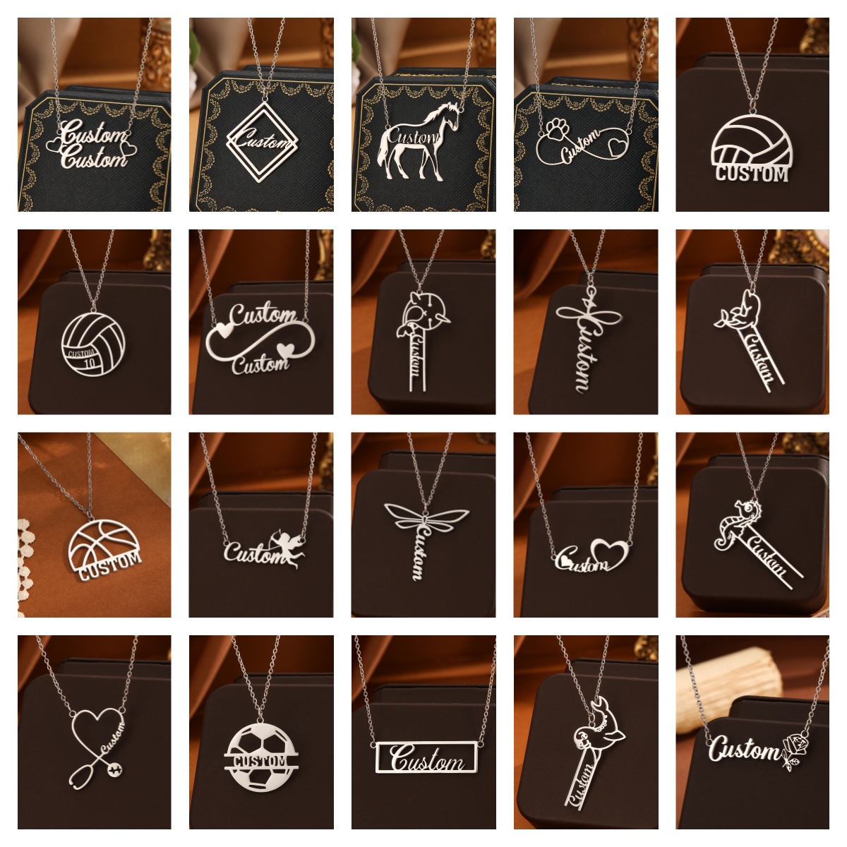 1 шт., индивидуальное ожерелье – обзор и цена Name Necklace Custom