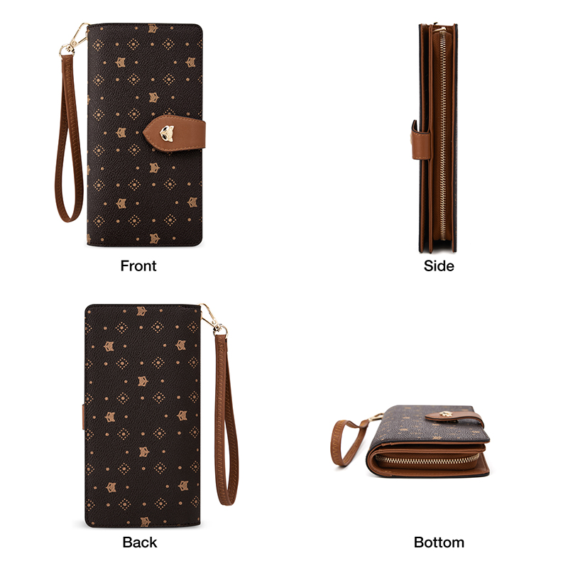 Женский длинный кошелек FOXER  – обзор и цена Monogram Keychain Leather