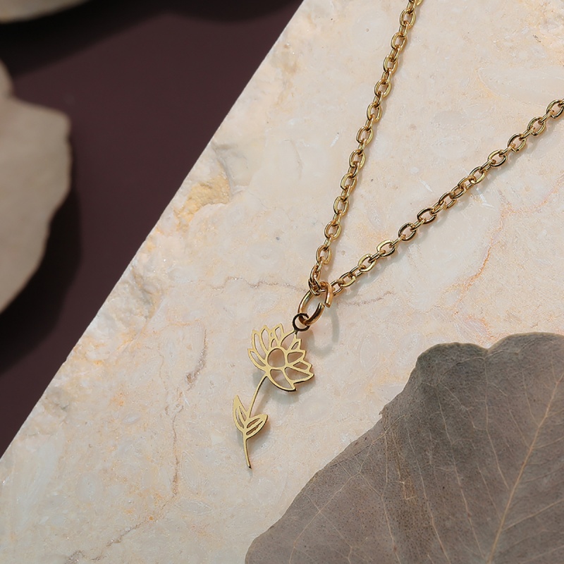 Cxwind ожерелье из нержавеющей – обзор и цена Birth Flower Necklace